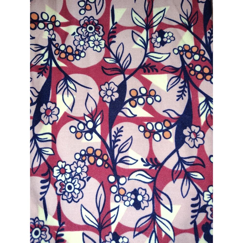 LuLaRoe Leggings One Size NWOT Geometric Flowers NEW OS - Picture 2 of 3